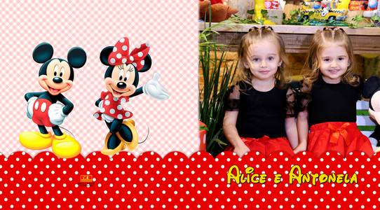 Festas infantis de 3 anos Alice e Antonela
