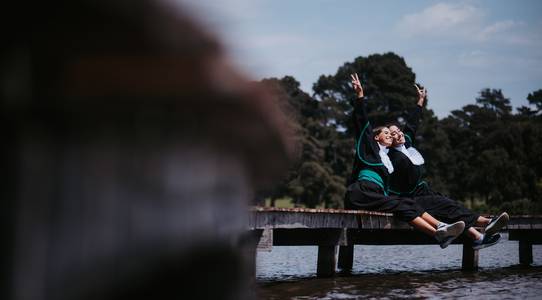 Ensaios de Luiza B. e Luiza D. | Ensaio de Toga