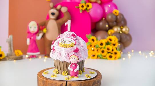 Smash the cake de Smash Masha e o Urso da Bettina