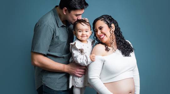 Gestante de Su, Itamar e Antônia à espera da Olívia