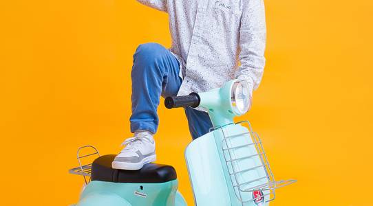 Infantil de Ensaio Infantil Lambreta