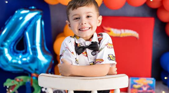 Infantil de Ensaio 4 anos Enzo - Hotwheels