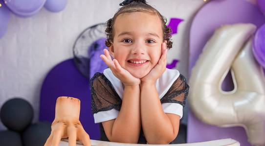 Infantil de Ensaio 4 anos Aurora - Wandinha