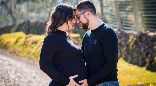 Gestante de Ensaio Bianca e Vinicius em Praia Grande - SC