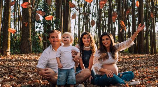 Gestante de Gestante Cleide & família