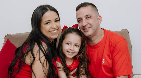 Família de Natal Duda e família