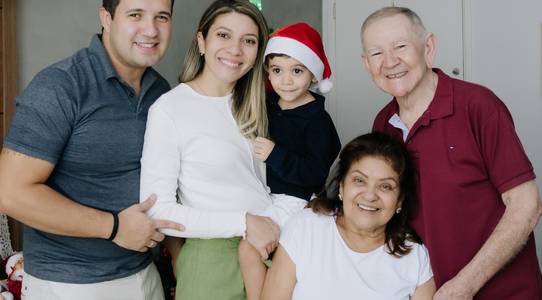 Família de Natal Dudu e família