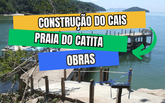 Obras Jaguanum de Cais na praia do Catita em Jaguanum