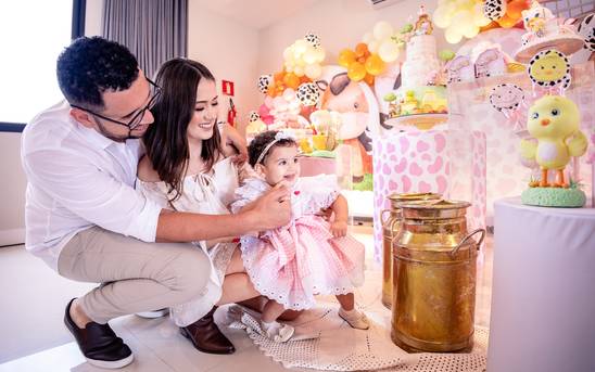 Aniversário infantil de 1 Ano da Alícia