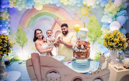 Aniversário infantil de 1 ANO DO NOAH