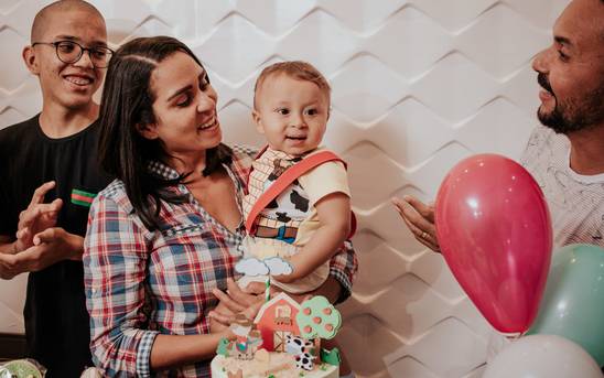 Aniversário infantil de Primeiro aninho de Johann