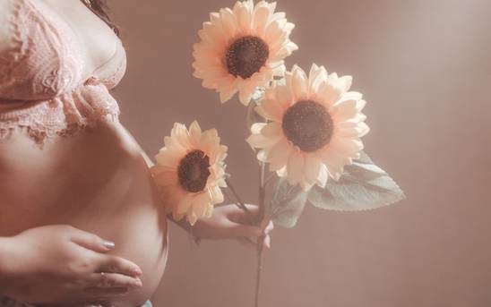 Gestante de Doce espera Lohaine