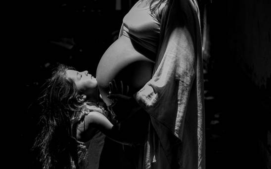 Família de TAUANA, DIEGO E NINA À ESPERA DE NINA