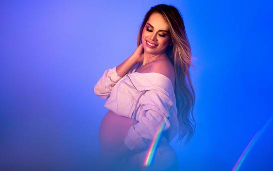 Gestante de Ensaio Gestante Gesiele e Douglas