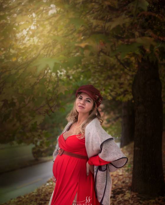 Gestante  de Ensaio Gestante Outono