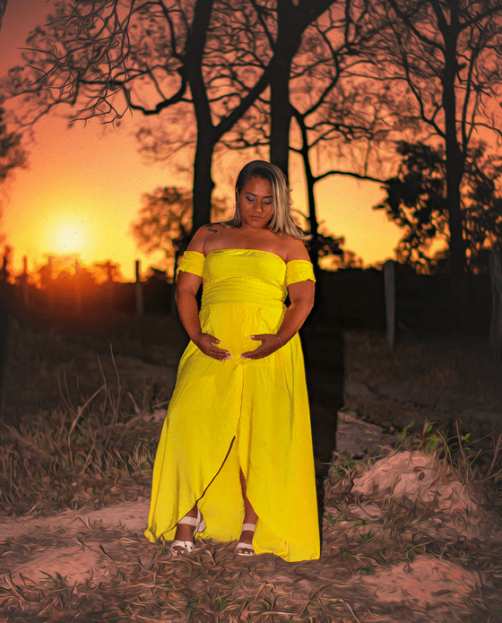 Ensaio Gestante de Fran