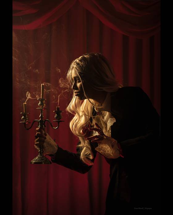 Fine Art de Ensaio Caravaggio/Dark Angel - Vampire