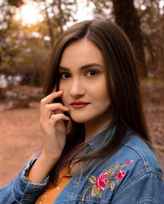 Externos de Ensaio de Outono com Bela