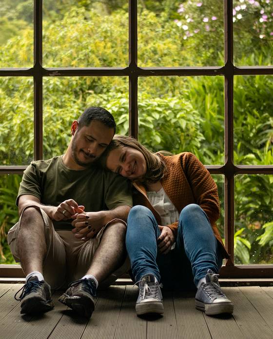 Casal de Mari e Vini em Paranapiacaba