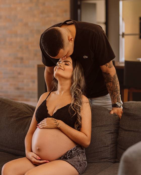 Ensaio Gestante de Doce espera de Liz