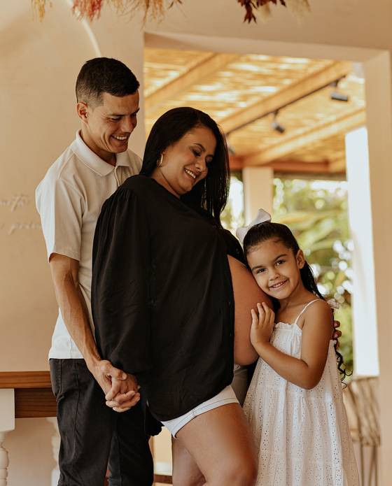 Ensaio Gestante de À espera de Ravi