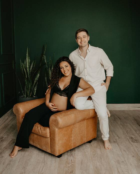 Ensaio Gestante de Mirian e Lucas à espera de Lucca