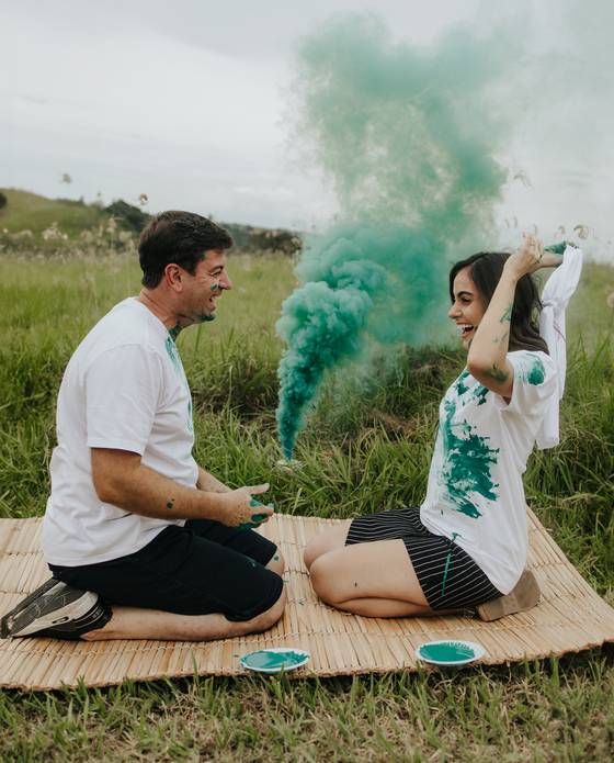 Ensaio Gestante de Bruno e Carla - Ensaio Revelação Vicente