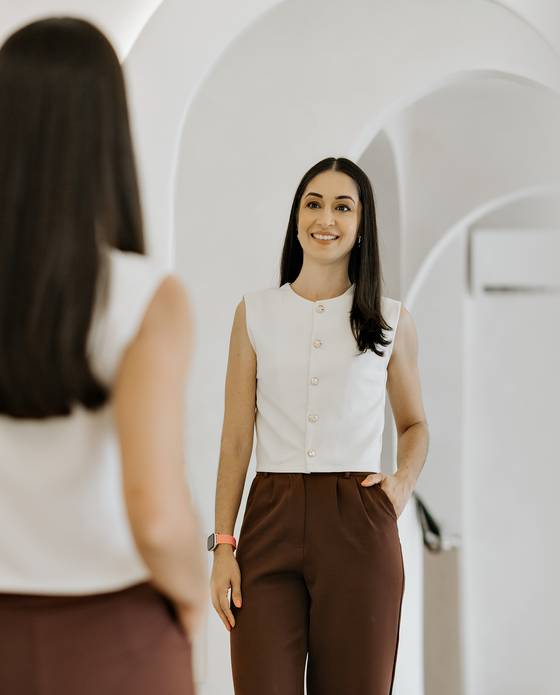 Ensaio Corporativo de Agatha Instrutora de Pilates