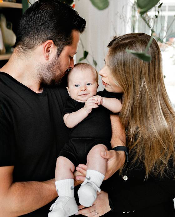 Ensaio Família de 3 Meses Andy 