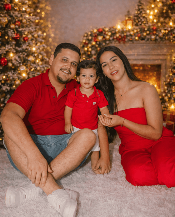 familia de especial de natal