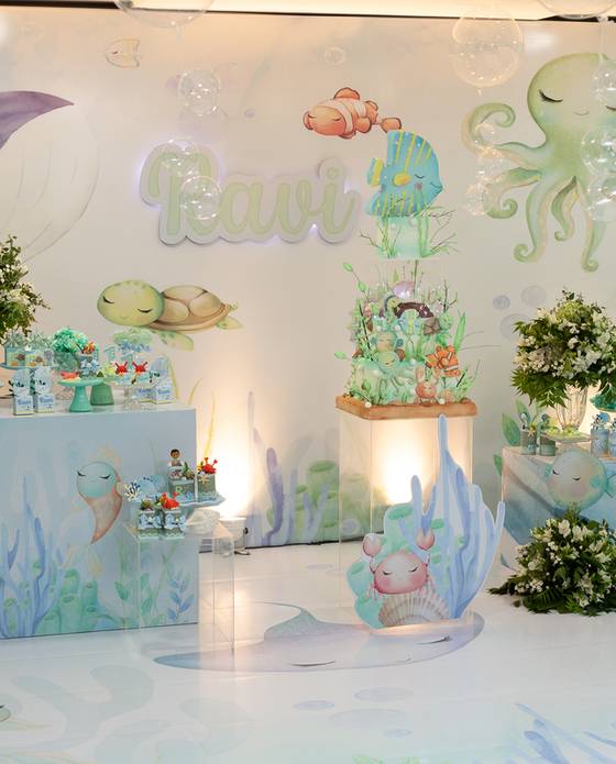 Festa Infantil Menino  de Fundo do Mar do Ravi 