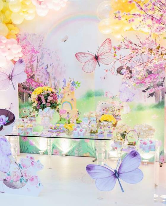 Festa Infantil Menina  de Jardim da Borboleta Laura 