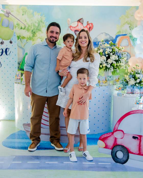 Festa Infantil Menino  de Meios de transporte do Felipe 