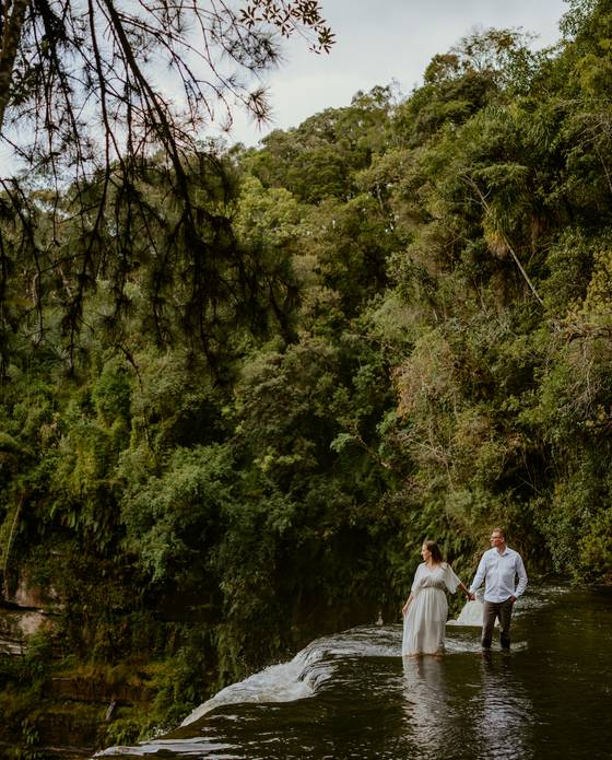 Pré-Wedding de Ensaio Pré-Wedding | Cachoeira Formosa | Barbara & Christian