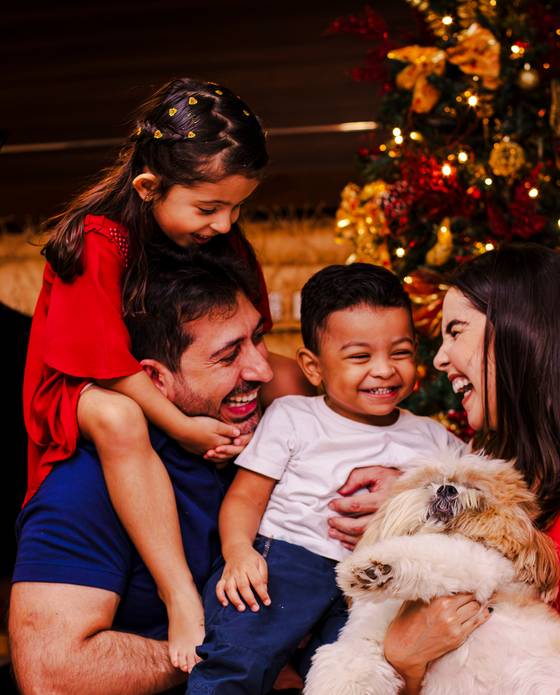 Ensaios de Família Adjafre - Felipe, Alice, Cecília e Dante
