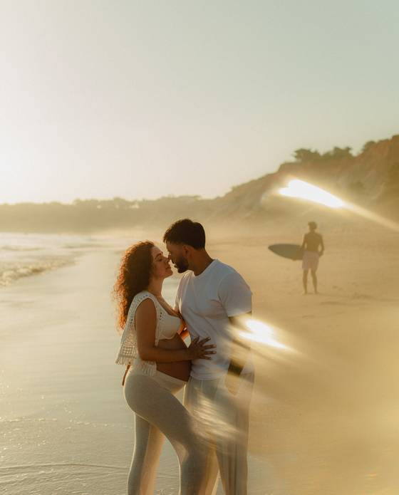 Pregnant Session of Gravidez - Magali + William