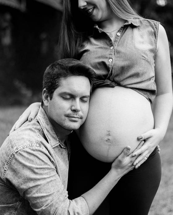 Gestante  de Suzana e Mauricio  
