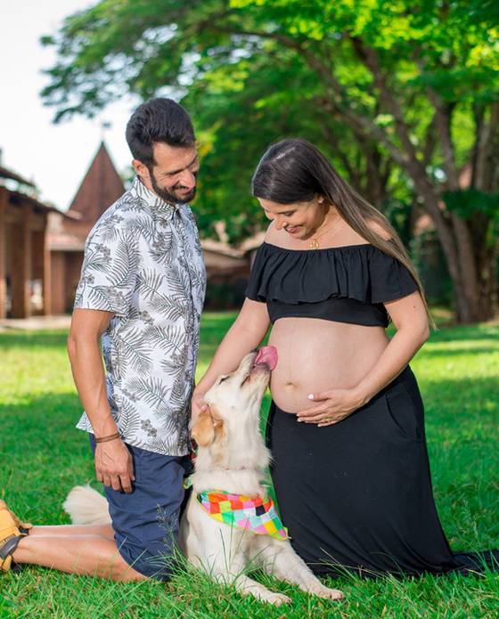 Gestante  de Paola e Marcyel 