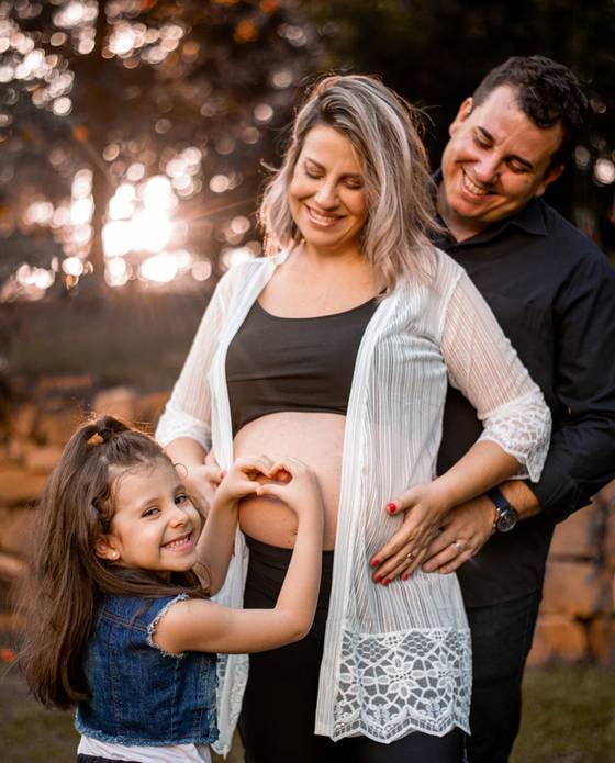 Gestante  de Juliano + Viviane = Davi 