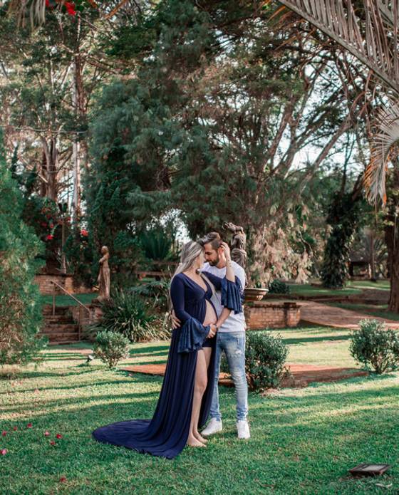 Gestante  de Thais e André  a espera do Leo