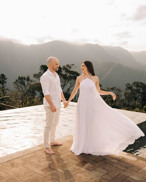 Ensaio de Casal de Sthephanie e Malone