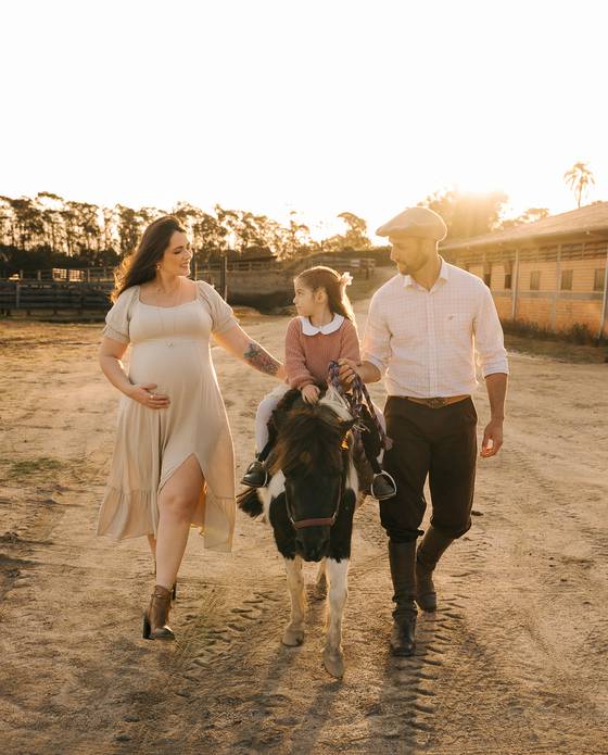 Ensaio de Gestante de A Espera da Serena