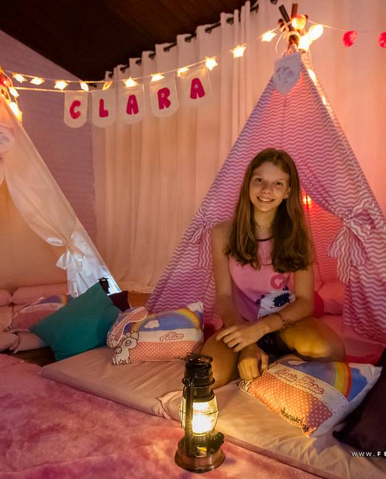 aniversário infantil de Aniversário | Festa do pijama | Maria Clara