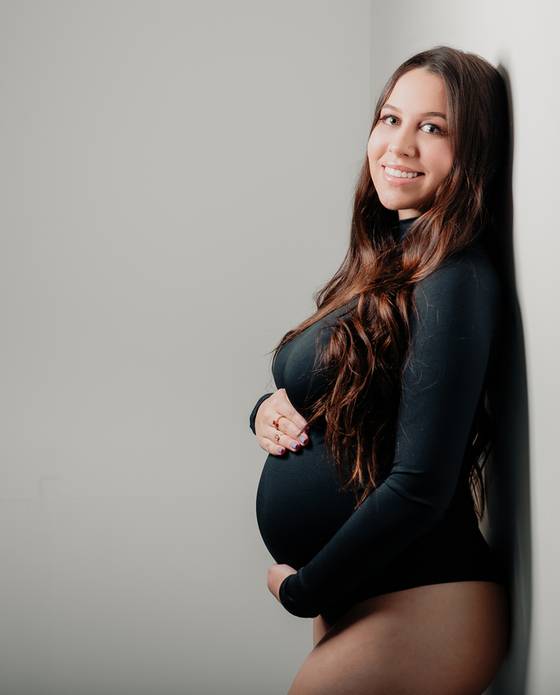 Gestante de Isa à espera de Hellena