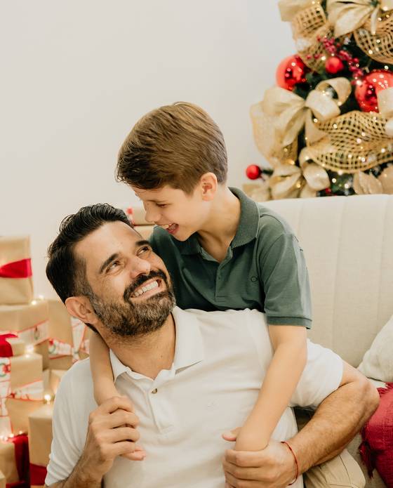 Natal 2025 de Gabriel e papai Rafael