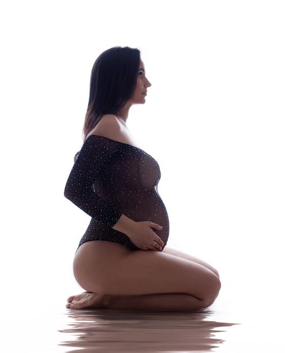 Gestante de Gestação poliana