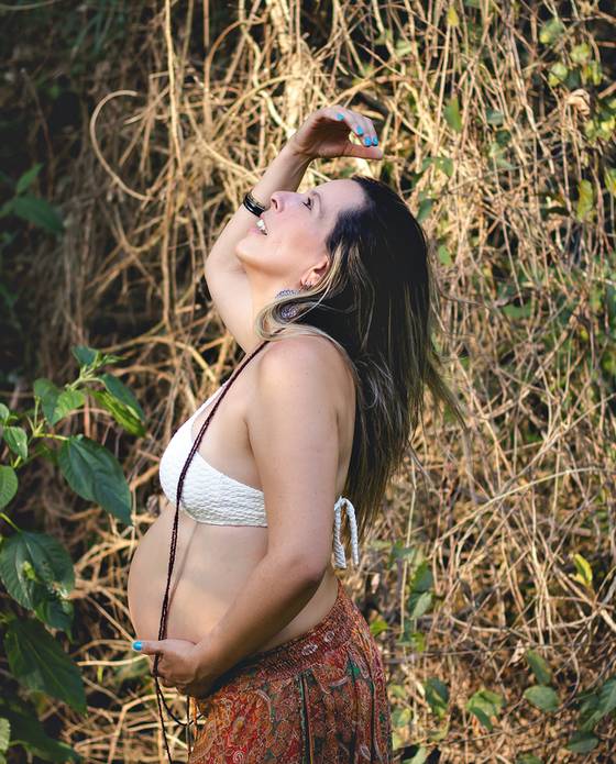 Gestante de À espera da Lara