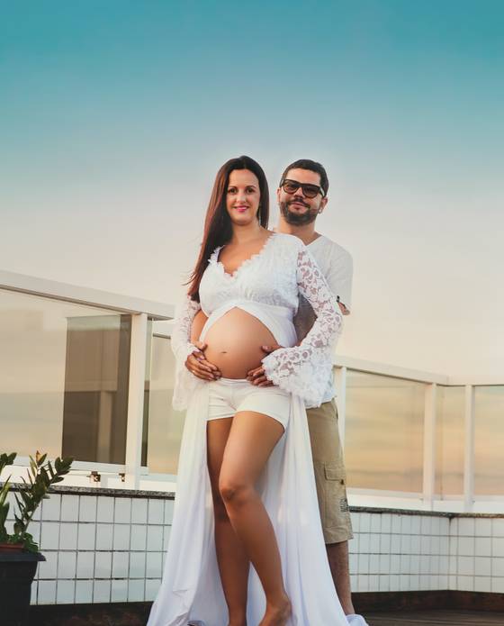 Gestante de Ensaio gestante Barbara