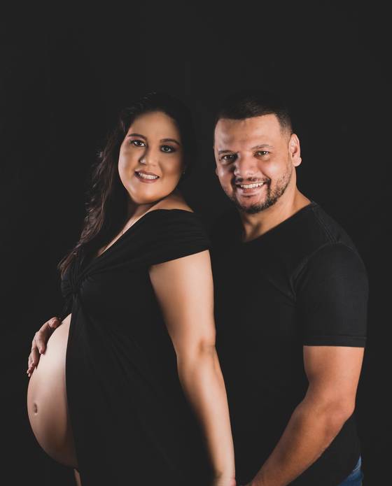 Gestante de Ensaio gestante Ursula