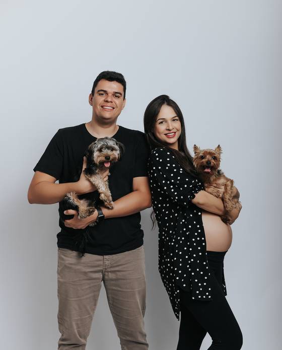 Gestante de Arllen e Erycka